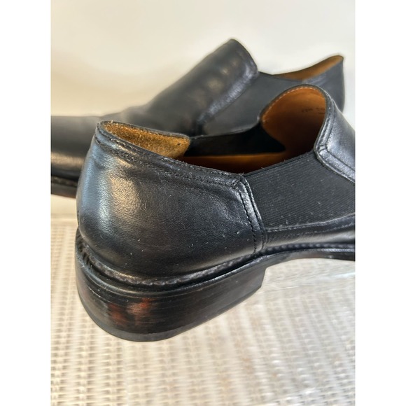 Cole Haan Black Leather Slip-On Derbys - Picture 7 of 8